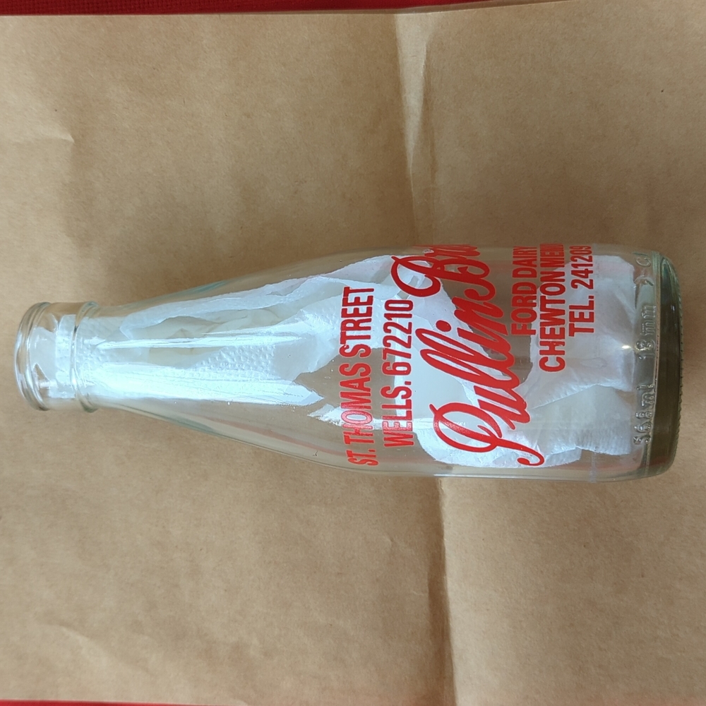 Vintage Pullin Bros. Milk Bottle